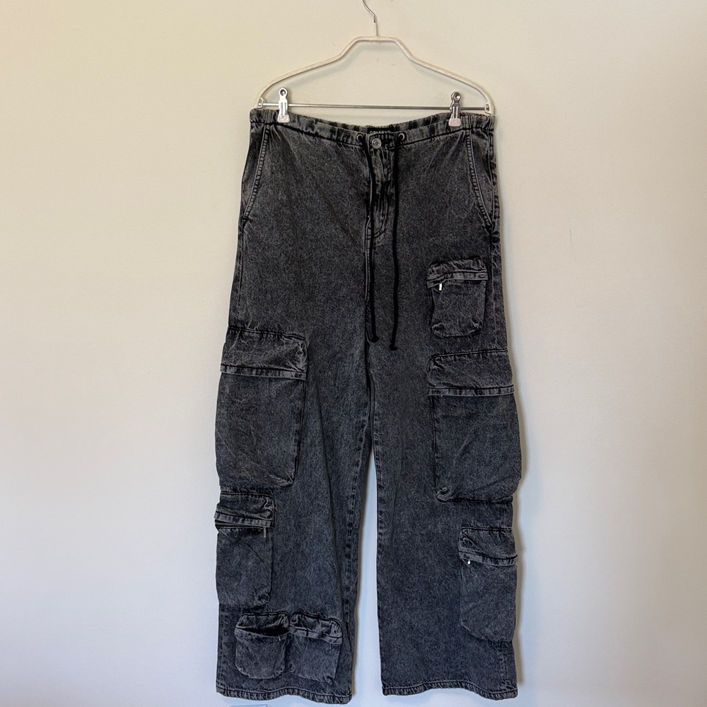 GRLFRND Black Cargo Jeans